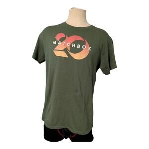 Matchbox Twenty T-Shirt Large Olive Green Band Tee Gildan